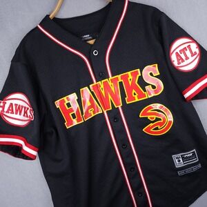 Atlanta Hawks Pro Standard Jersey Mens L Black Red Streetwear NBA Basketball Top